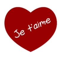 Стикер Paristic "Je t'aime", 33х28 артикул 12990b.