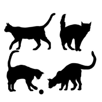 Стикер Paristic "Коты", 40х33 артикул 13095b.
